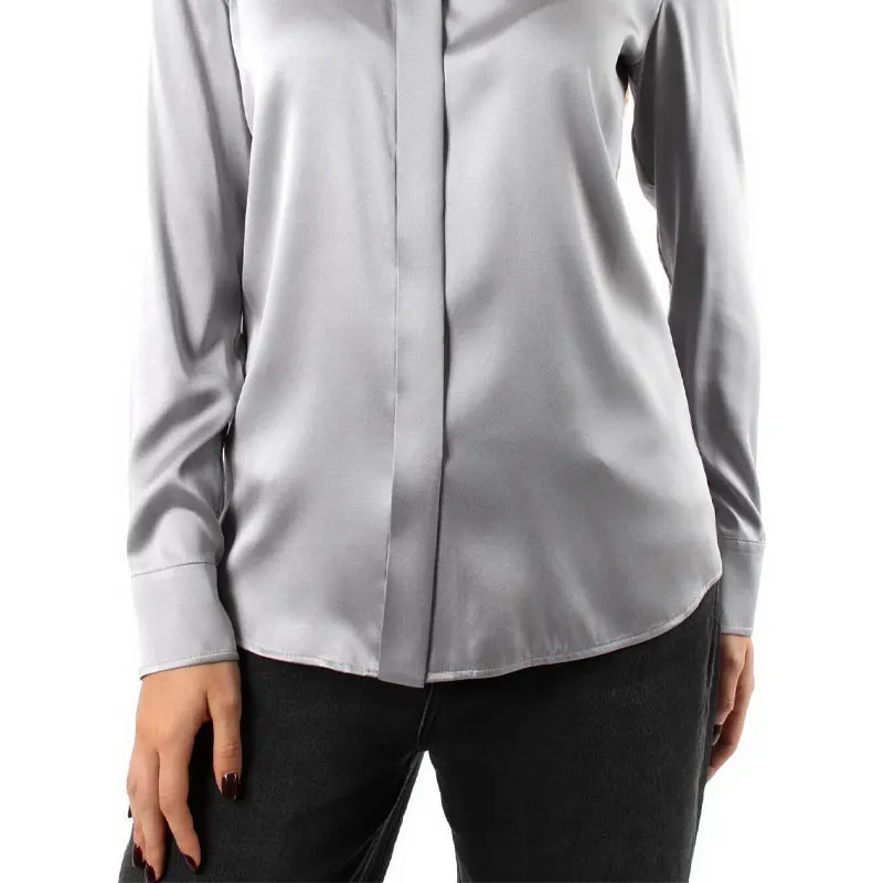 MaxMara Studio Baden Silk Long sleeve Shirt-4