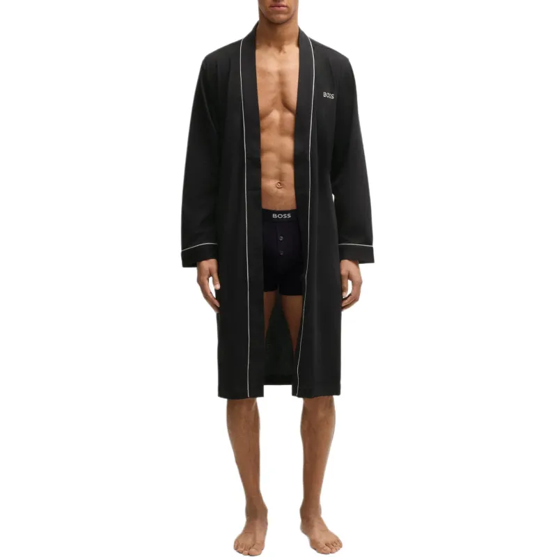 HUGO BOSS Sleep Robe Men's Black-1