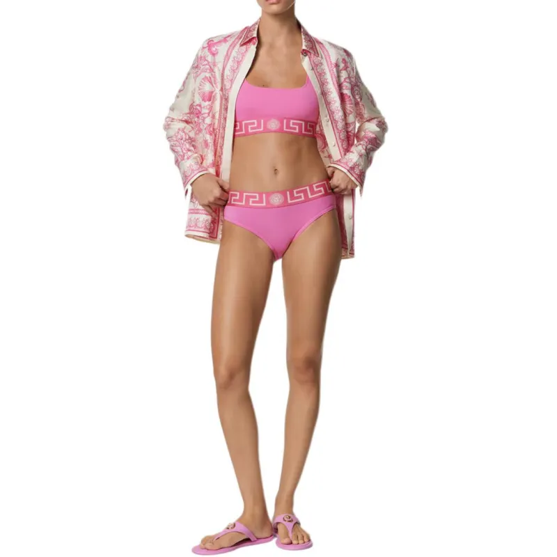 VERSACE Greca Underpants Women's Pink-2