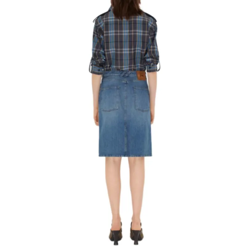 Burberry SS25 Denim Long Skirt Women's-2