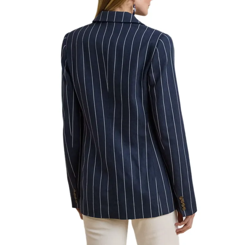 LAUREN RALPH LAUREN Business Suit Coat Women's Marine Blue-2
