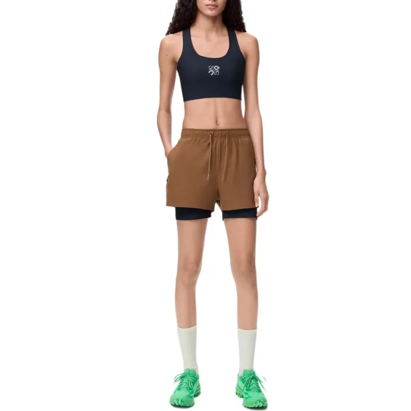 LOEWE SS25 Casual Shorts Women's Milk Candy-1