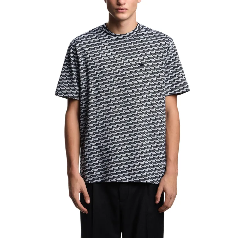 EMPORIO ARMANI Asv Icon Jacquard Jersey Jumper With Op art Motif-1