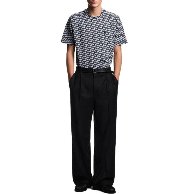 EMPORIO ARMANI Asv Icon Jacquard Jersey Jumper With Op art Motif-2