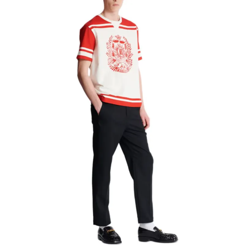 BALMAIN T Shirts Men Red-5