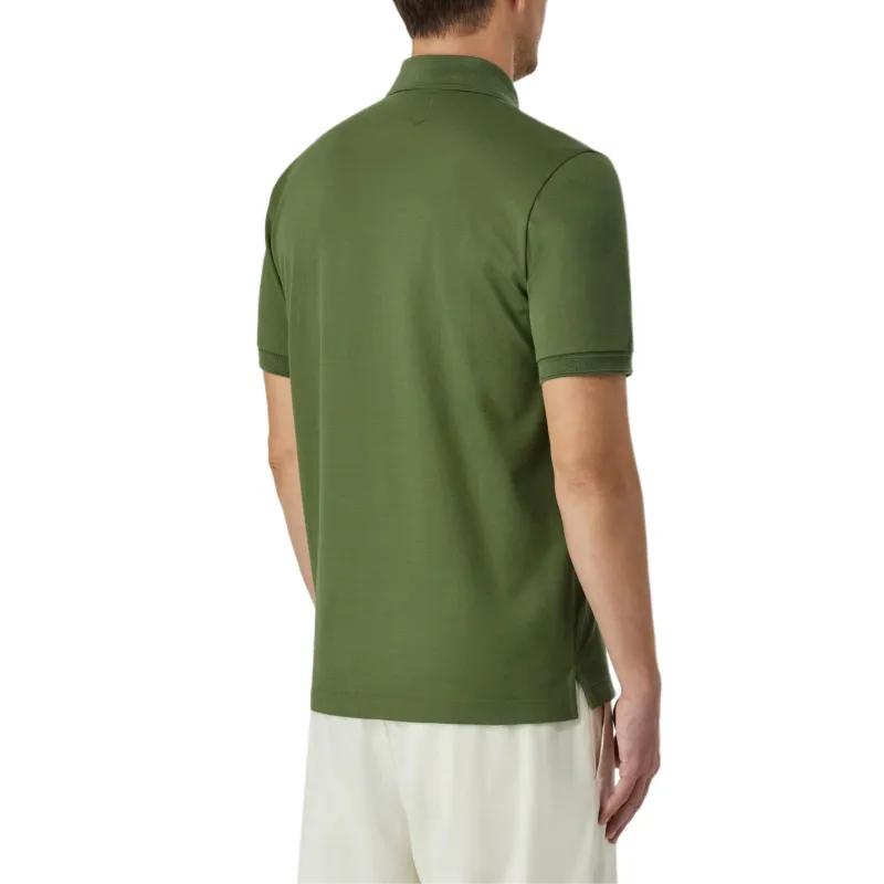 CANALI Polo Shirt Men's Olive Green-2