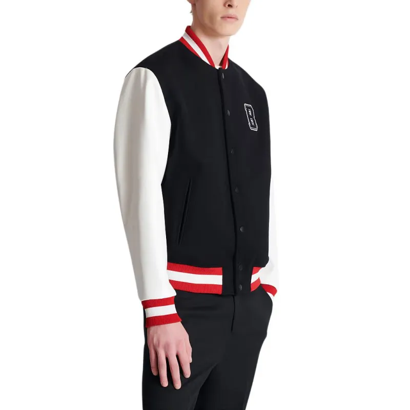 BALMAIN Varsity Bomber Jacket-4