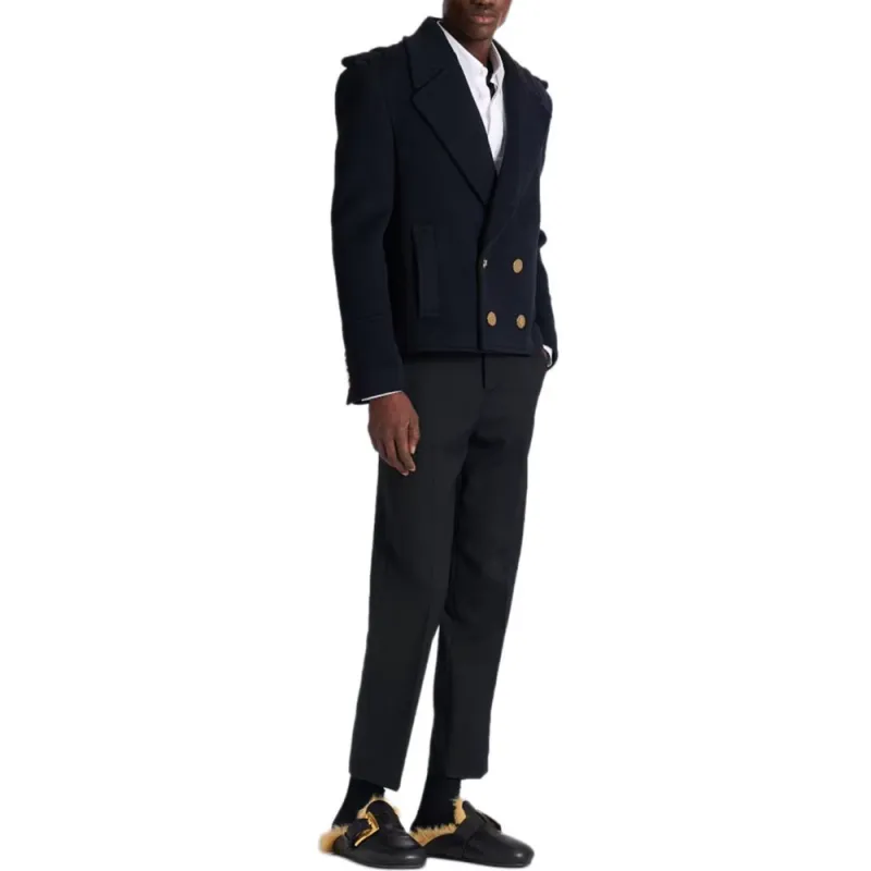 BALMAIN SS25 Jackets & Coats Men's Marine Blue-5