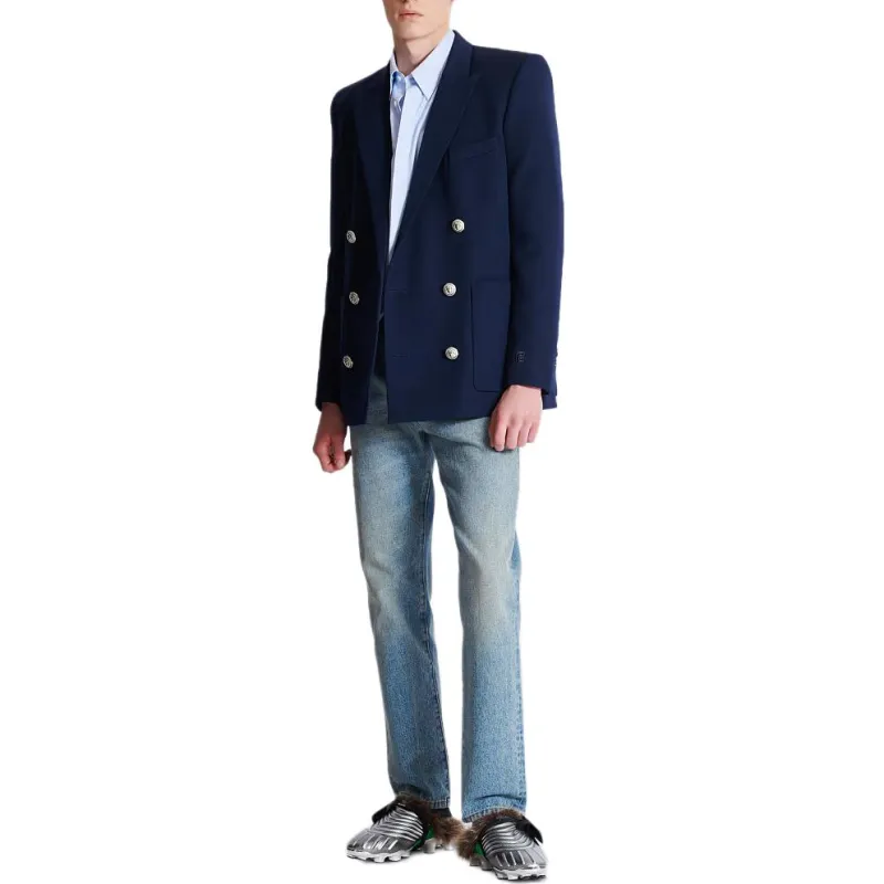 BALMAIN Grain De Poudre Blazer-5