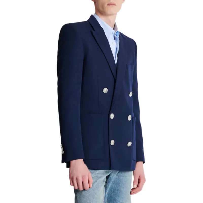 BALMAIN Grain De Poudre Blazer-3