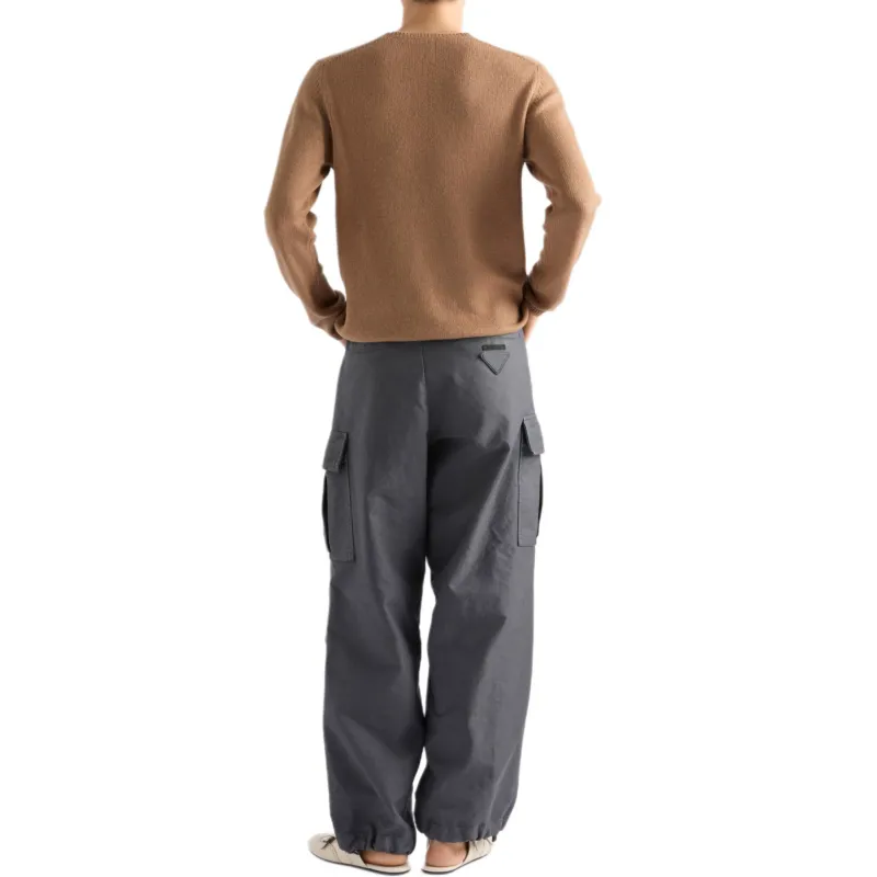 PRADA Cargo Pants Men's Lead Gray-2