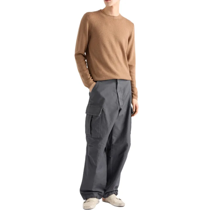 PRADA Cargo Pants Men's Lead Gray-1