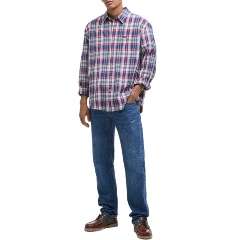 BARBOUR Shirts Men Red-3