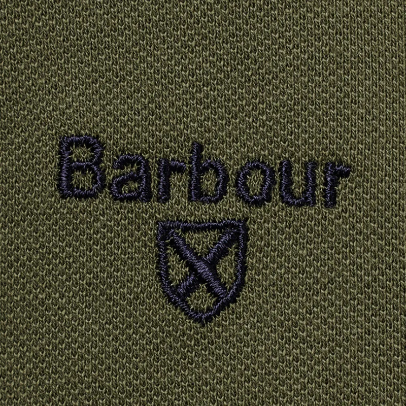BARBOUR SS25 Polo Shirt Unisex Green-2