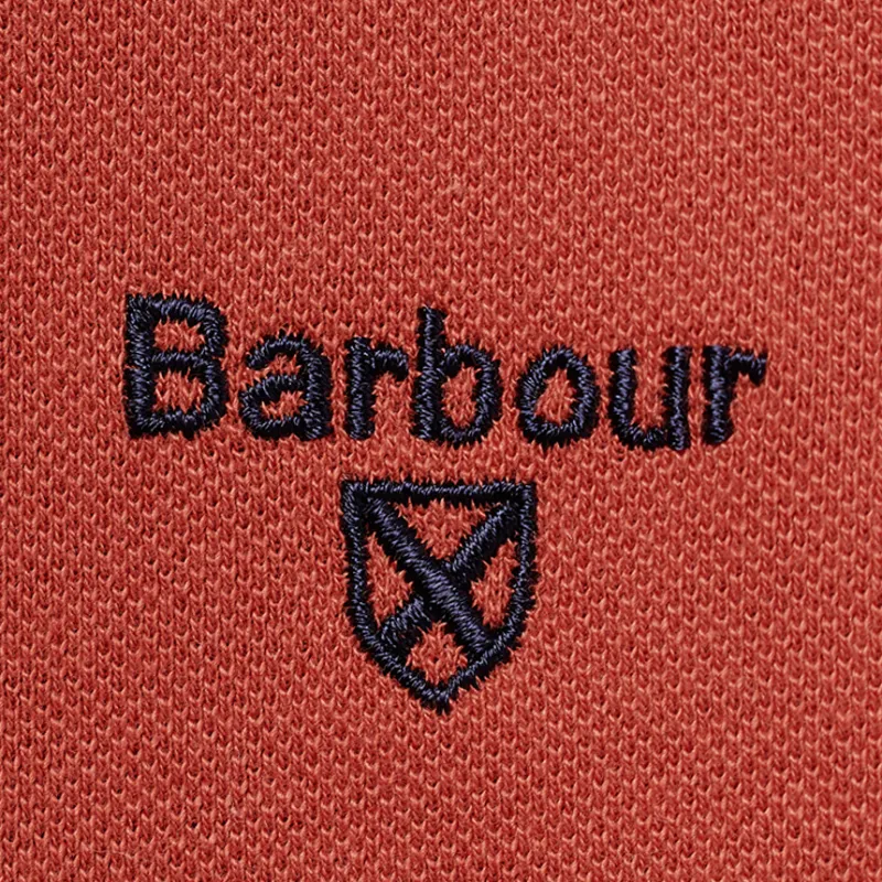 BARBOUR SS25 Polo Shirt Unisex Red-2