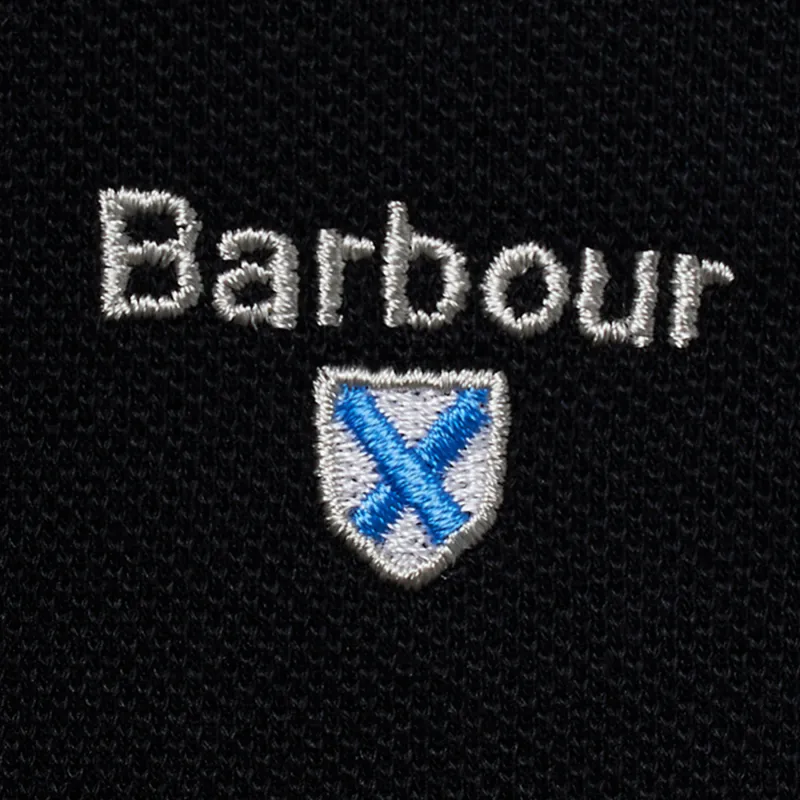 BARBOUR SS25 Polo Shirt Unisex Black-2
