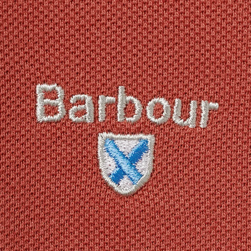 BARBOUR SS25 Polo Shirt Unisex Red-2