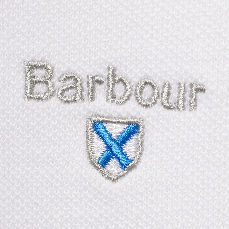 BARBOUR SS25 Polo Shirt Unisex White-2