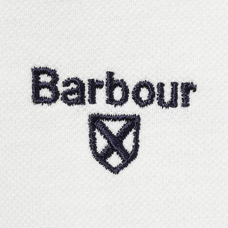 BARBOUR SS25 Polo Shirt Unisex White-2