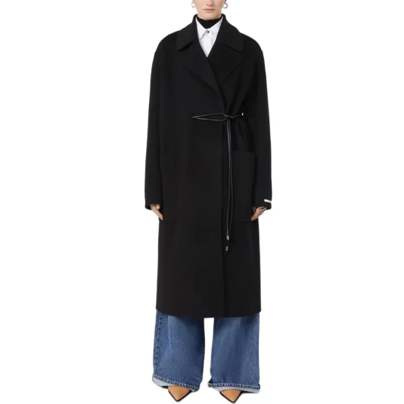 SportMax Coats Women's Black-1