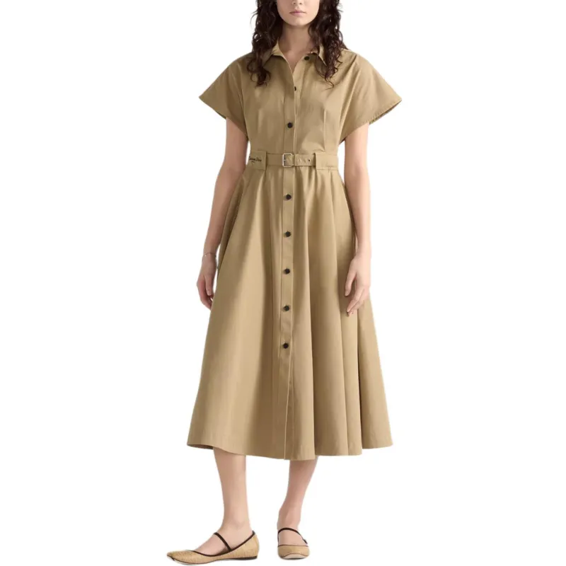 DIOR Dioriviera Short Sleeved Dress Women's Beige-2