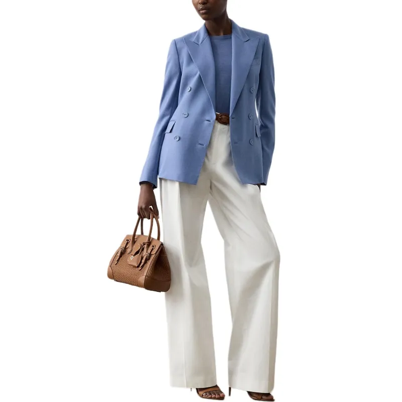 Ralph Lauren Collection Cashmere Sweater Women's Cornflower Blue-2