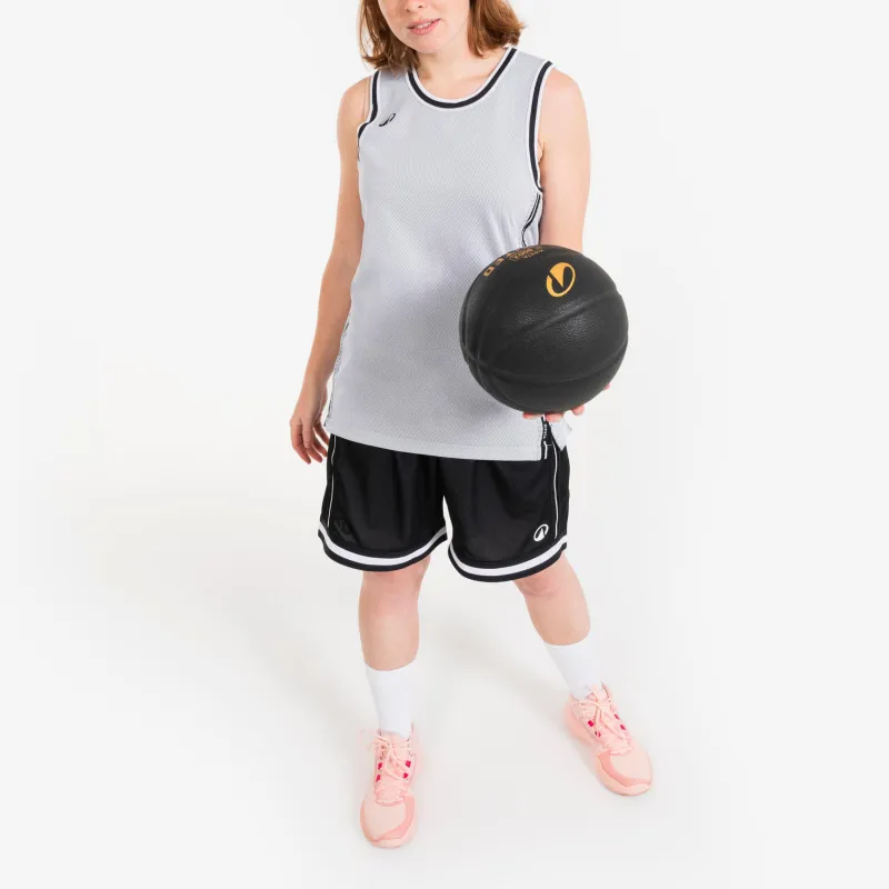 DECATHLON Basketball Jerseys Unisex Snow/Smoky Black-4