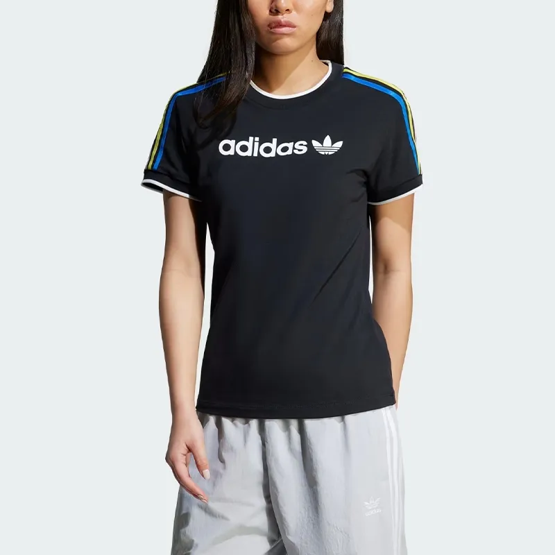 Adidas Originals Linear Logo 3 Stripes Tee-2