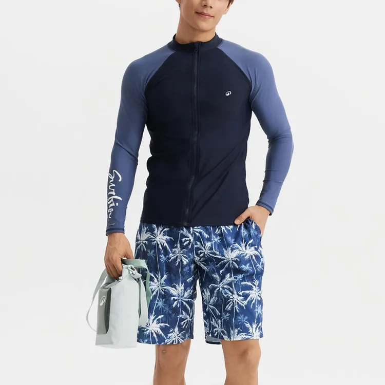 DECATHLON OLAIAN550 Wetsuit Men's Gray Blue/Slate Blue-2