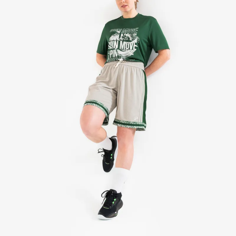DECATHLON T Shirt Unisex Seaweed Green/White-1