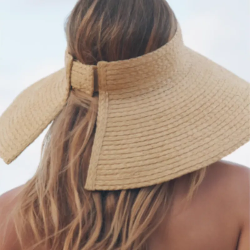 ZARA 100% Pulp Sun Protection Hats Women's Beige-2