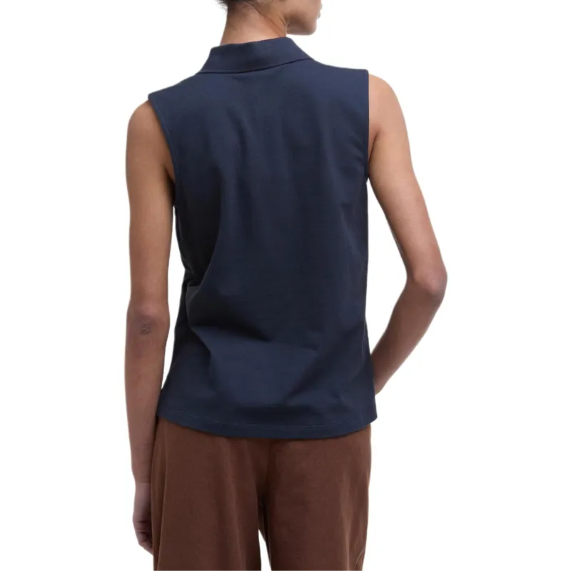 BARBOUR SS25 Polo Shirt Women's Marine Blue-2