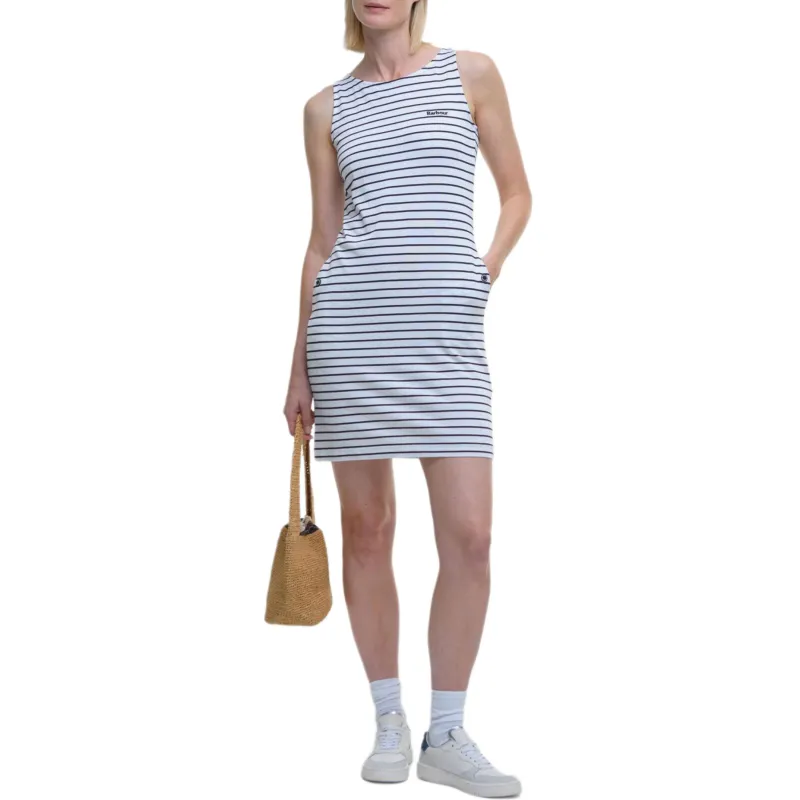 BARBOUR Sleeveless Dress Women's White-1