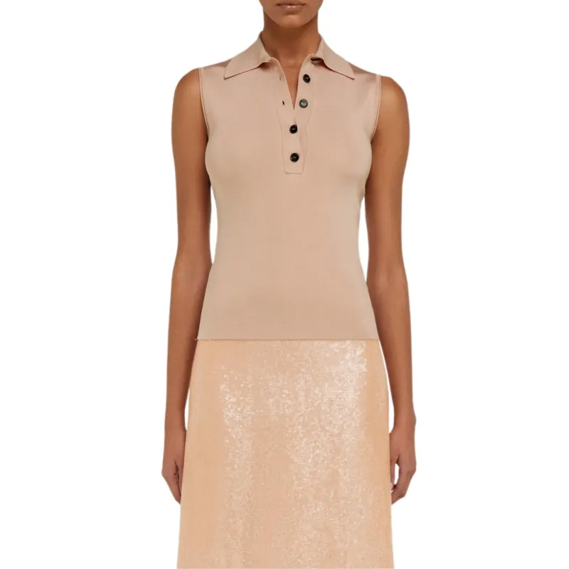 FERRAGAMO SS25 Polo Shirt Women's Ballet Pink-1