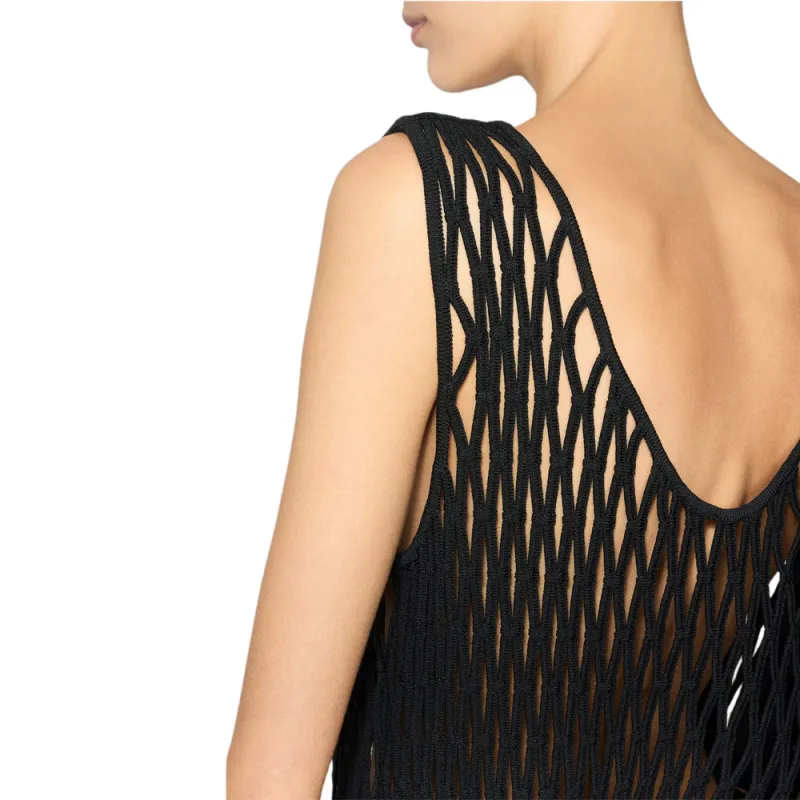 Alaia SS25 Sleeveless Dress Women's Black-3