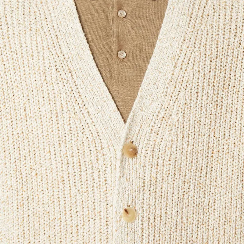 Loro Piana SS25 Cashmere Sweater Men's Pearl Barley-6