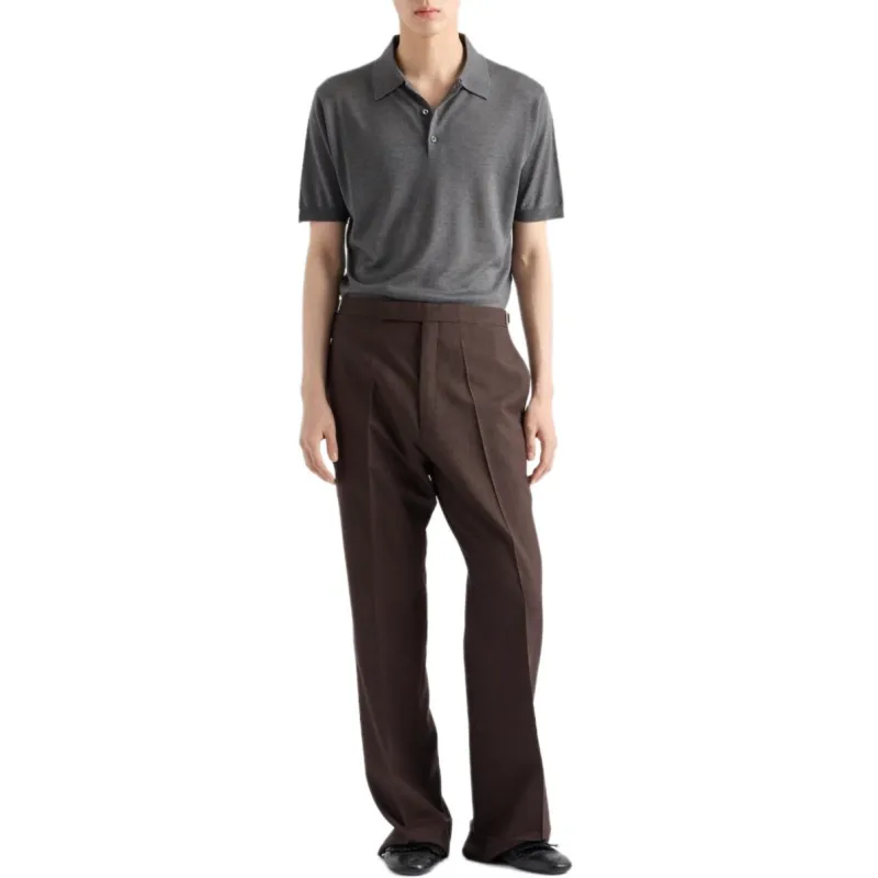 PRADA Knitted Polo Shirt-1