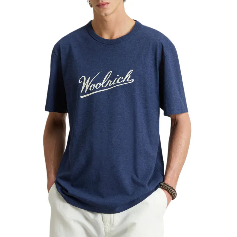 WOOLRICH Mouline Crewneck Jersey T Shirt-1