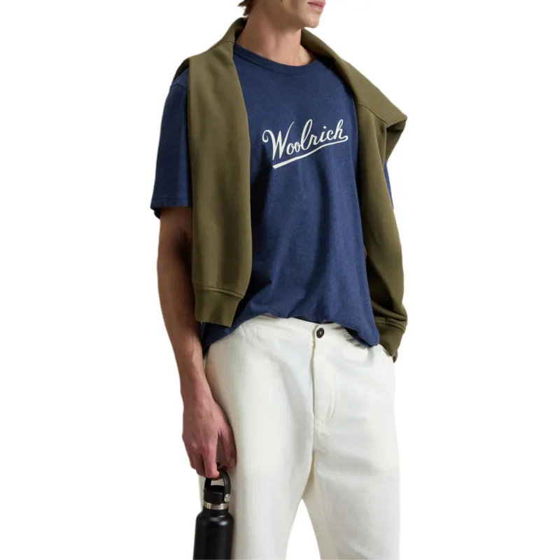 WOOLRICH Mouline Crewneck Jersey T Shirt-3