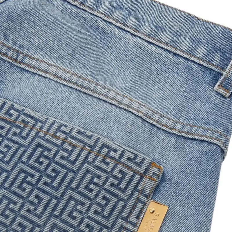 BALMAIN Jeans Women's Blue-4