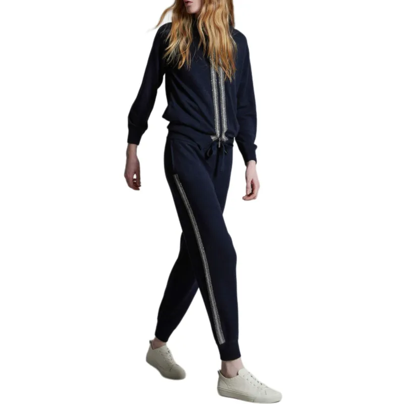 COLOMBO Knitted Sweatpants Women's Blue-1