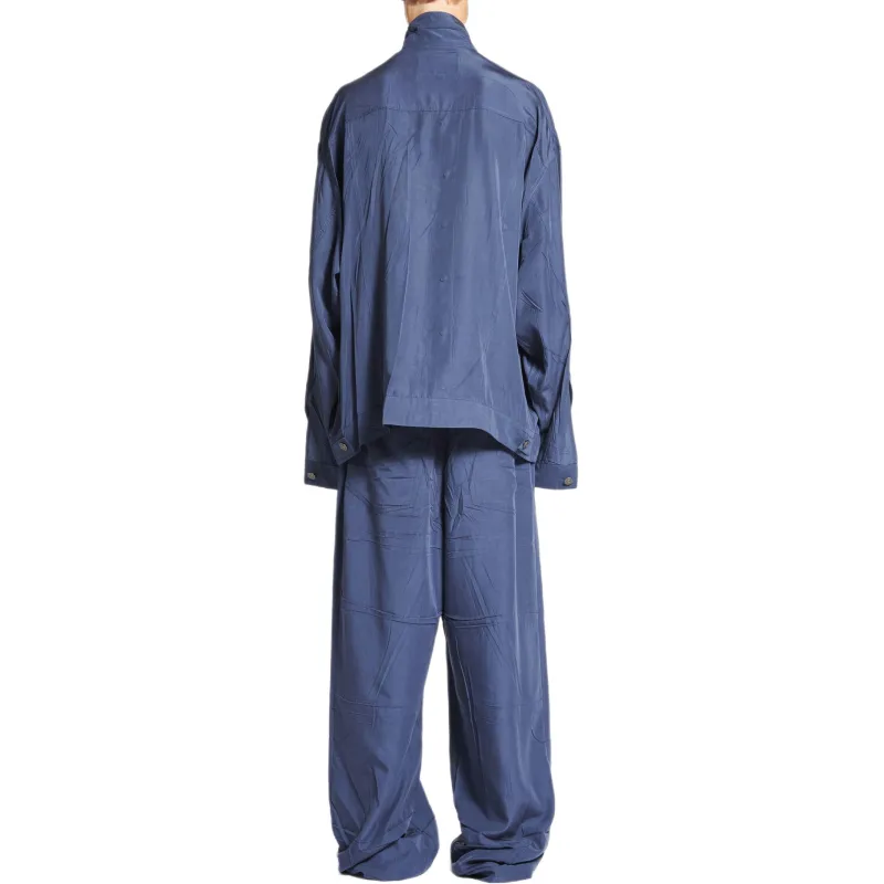 Balenciaga Jackets & Coats Regular Fit Men's Faded Blue-3