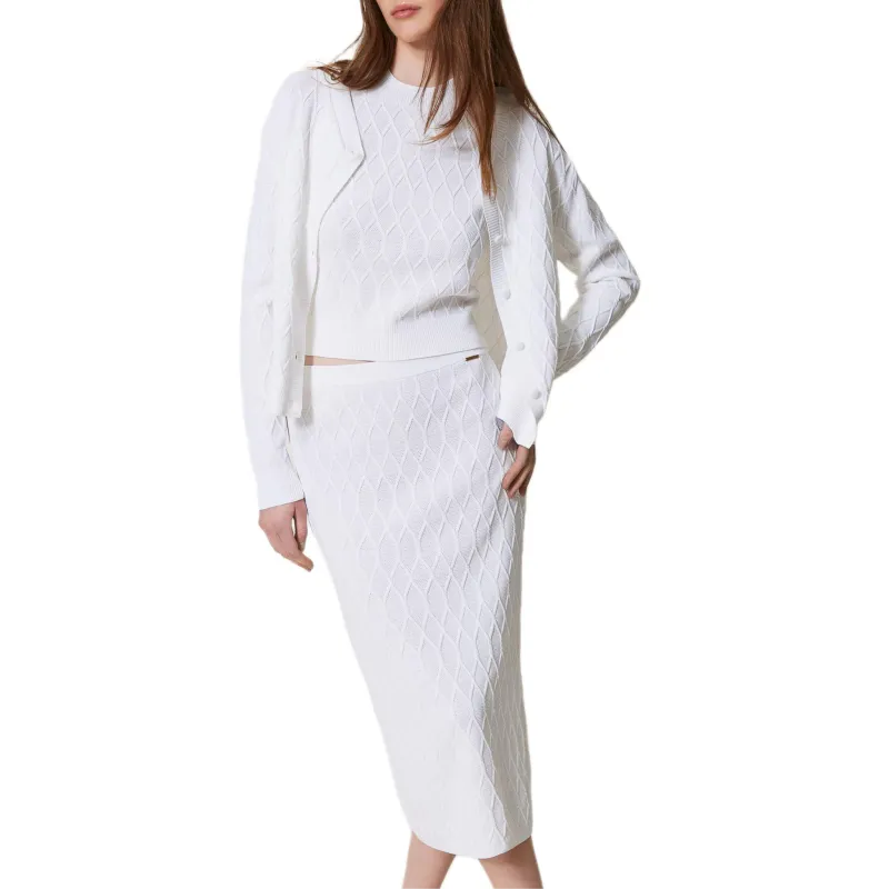 Twinset Lozenge Cardigan-4