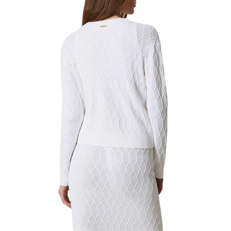 Twinset Lozenge Cardigan-2