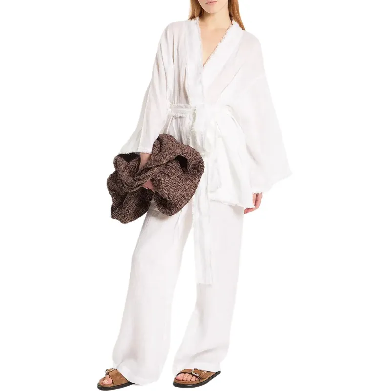 PAROSH SS25 Bathrobes Women's White-3