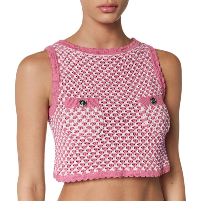 VERSACE Crochet Knit Top-4