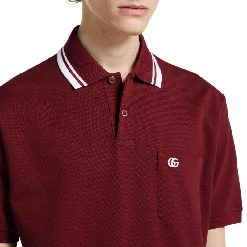GUCCI Lido FW25 Polo Shirt Men's Ancora Red-5