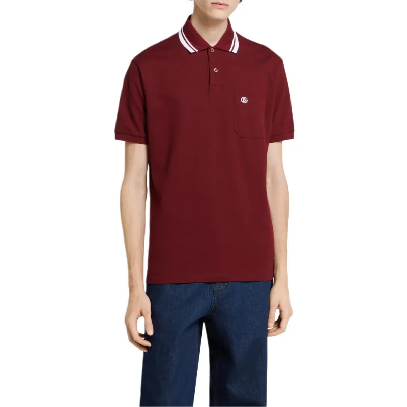 GUCCI Lido FW25 Polo Shirt Men's Ancora Red-1
