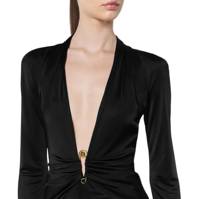 VERSACE Safety Pin Mini Dress-4