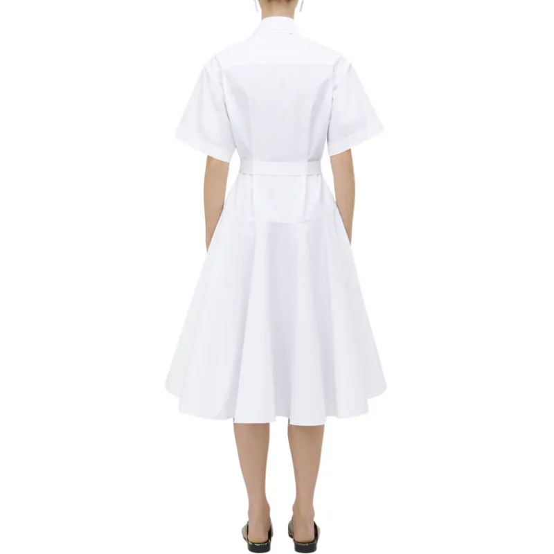 Alexander McQueen SS25 Short Sleeved Dress Women's White-2